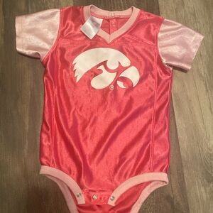 Iowa Hawkeyes pink 24mo onesie